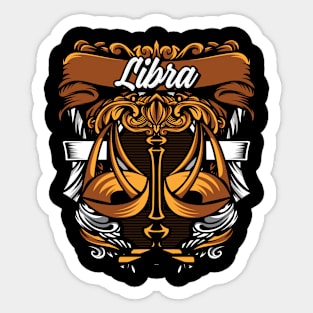 Zodiac LIBRA Frame Series Sticker